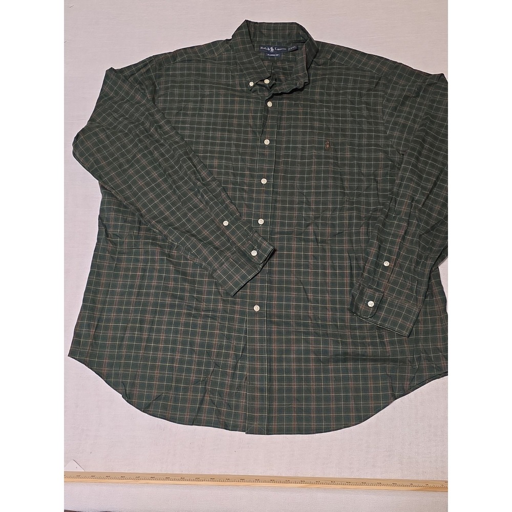 Ralph Lauren Classic Fit XXL Long Sleeve Plaid Button Down Shirt Casual